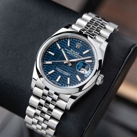 rolex datejust jubilee blue dial|Rolex Datejust blue motif.